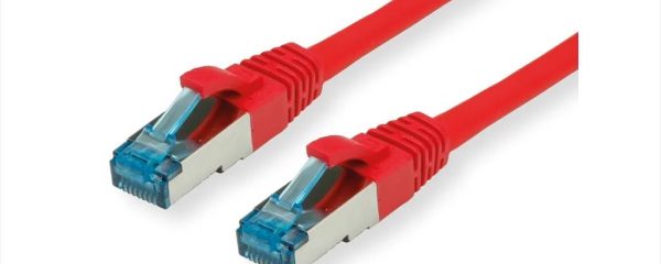 CABLES NET PATCH S/FTP CAT6A 0.3m red (PiMF) Secomp, 21.99.1924-100
