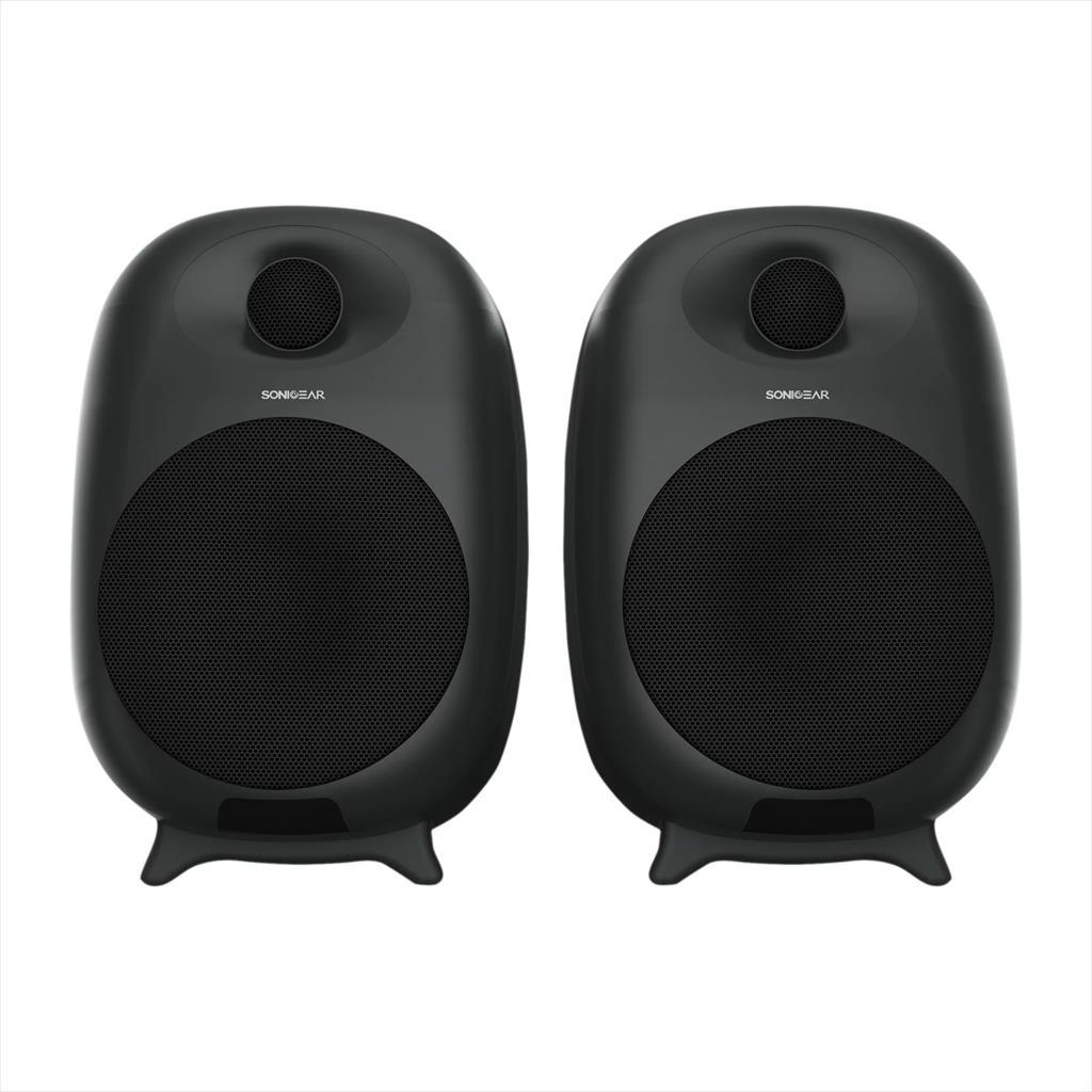 SPEAKERS 2.0 SONICGEAR STUDIO POD V-HD, 80W RMS, BT 5.0, Aux, Remote control, Black - Image 2
