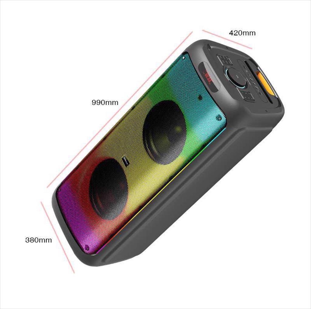 SPEAKERS KARAOKE BLUETOOTH SONICGEAR AudioX Pro 1200HD PORTABLE SPEAKER 220W (up to 3,5 hours) w/2 UHF Wireless microphone, lightning efect - Image 3