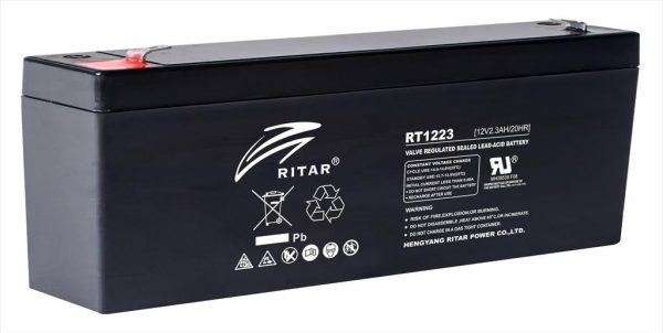 Ups battery 12v 2.3ah ritar rt1223 (177x35x62 mm)
