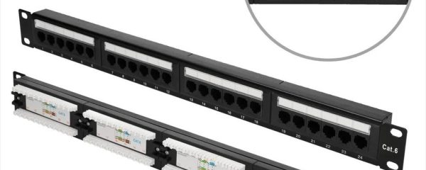 NET PATCH PANEL EXTRALINK 24 PORT 19" CAT6 UTP BLACK, EX.9816