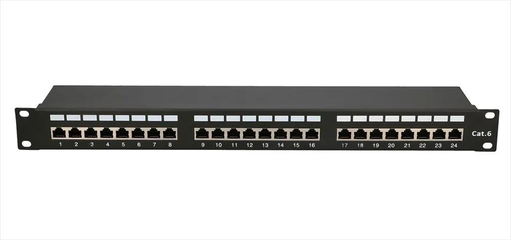 NET PATCH PANEL EXTRALINK 24 PORT 19" CAT6 STP BLACK, EX.9830 - Image 4