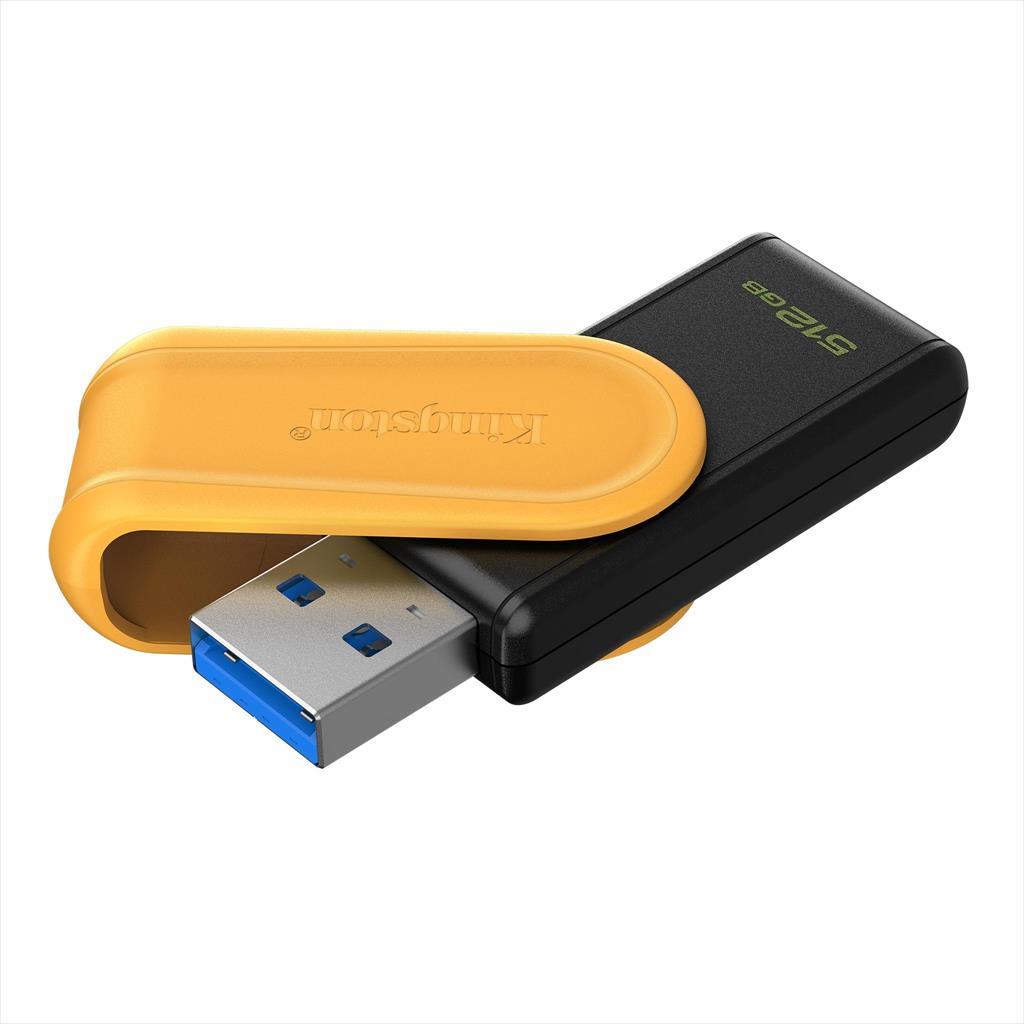 USB Flash Drive 3.2 Gen1 512GB KINGSTON DATA TRAVELER EXODIA S, Black/Orange, DTXS/512GB - Image 2