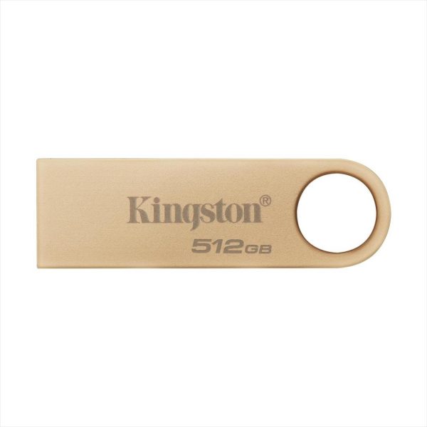 USB Flash Drive 3.2 Gen1 512GB KINGSTON DATA TRAVELER SE9 G3, GOLD DTSE9G3/512GB