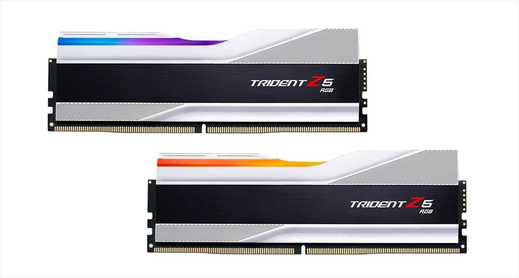 RAM DDR5 64GB(2x32GB) 6400MHz CL32 G.SKILL Trident Z5 RGB Intel XMP metalic silver F5-6400J3239G32GX2-TZ5RS - Image 2