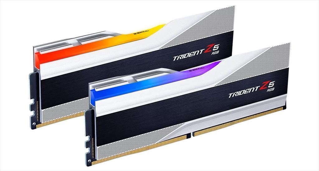 RAM DDR5 64GB(2x32GB) 6400MHz CL32 G.SKILL Trident Z5 RGB Intel XMP metalic silver F5-6400J3239G32GX2-TZ5RS - Image 3