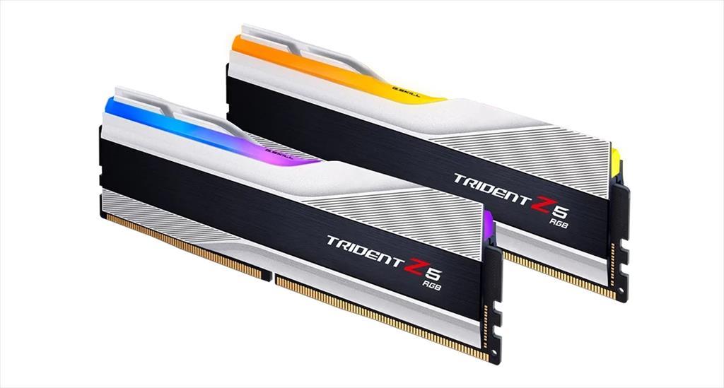 RAM DDR5 64GB(2x32GB) 6400MHz CL32 G.SKILL Trident Z5 RGB Intel XMP metalic silver F5-6400J3239G32GX2-TZ5RS - Image 4