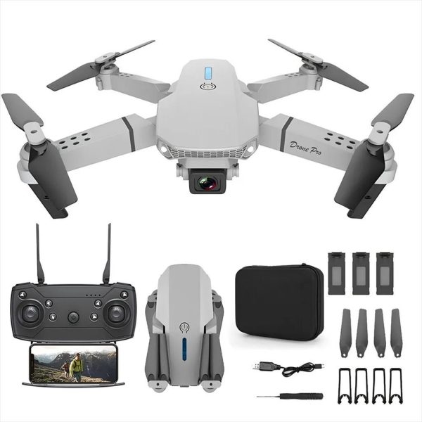 DRONE EXTRALINK E88 Pro Set: Drone + 3 Batteries + Case 1800mAh 1080p