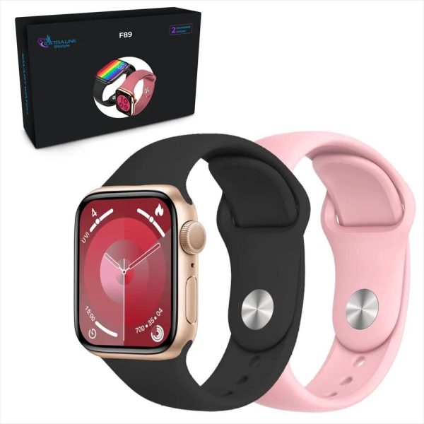 SMARTWATCH EXTRALINK LIFESTYLE F89 GOLD+PINK Bracelet