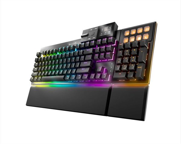 Keyboard mechanical be quiet! dark mount silent modular (hot-swappable numpad & media dock), tactile switch hs, 8 customizable display keys, argb, black, bt002us