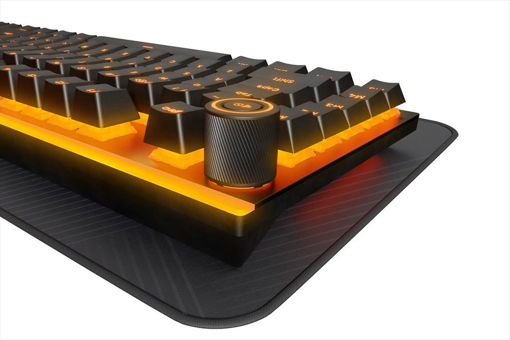 KEYBOARD MECHANICAL BE QUIET! LIGHT MOUNT SILENT, Linear switch HS, 5 customizable macro keys, ARGB, Palm rest, Black, BT003US - Image 4
