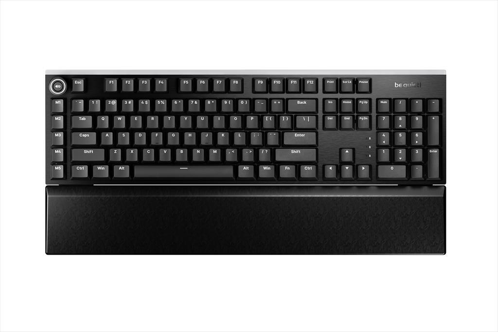 KEYBOARD MECHANICAL BE QUIET! LIGHT MOUNT SILENT, Tactile switch HS, 5 customizable macro keys, ARGB, Palm rest, Black, BT004US - Image 2