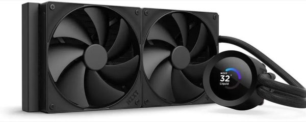 COOLERS CPU AIO NZXT Kraken Plus 280, 2x140mm F140P fans, w/1.54" LCD display, RL-KN280-B2, matte black
