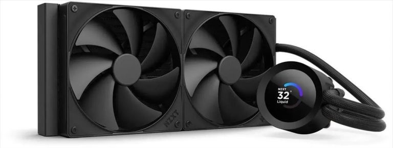 COOLERS CPU AIO NZXT Kraken Plus 280, 2x140mm F140P fans, w/1.54" LCD display, RL-KN280-B2, matte black