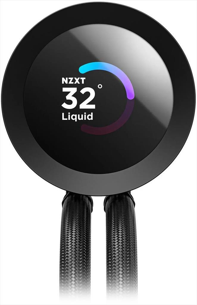 COOLERS CPU AIO NZXT Kraken Plus 240, 2x120mm F140P fans, w/1.54" LCD display, RL-KN240-B2, matte black - Image 4