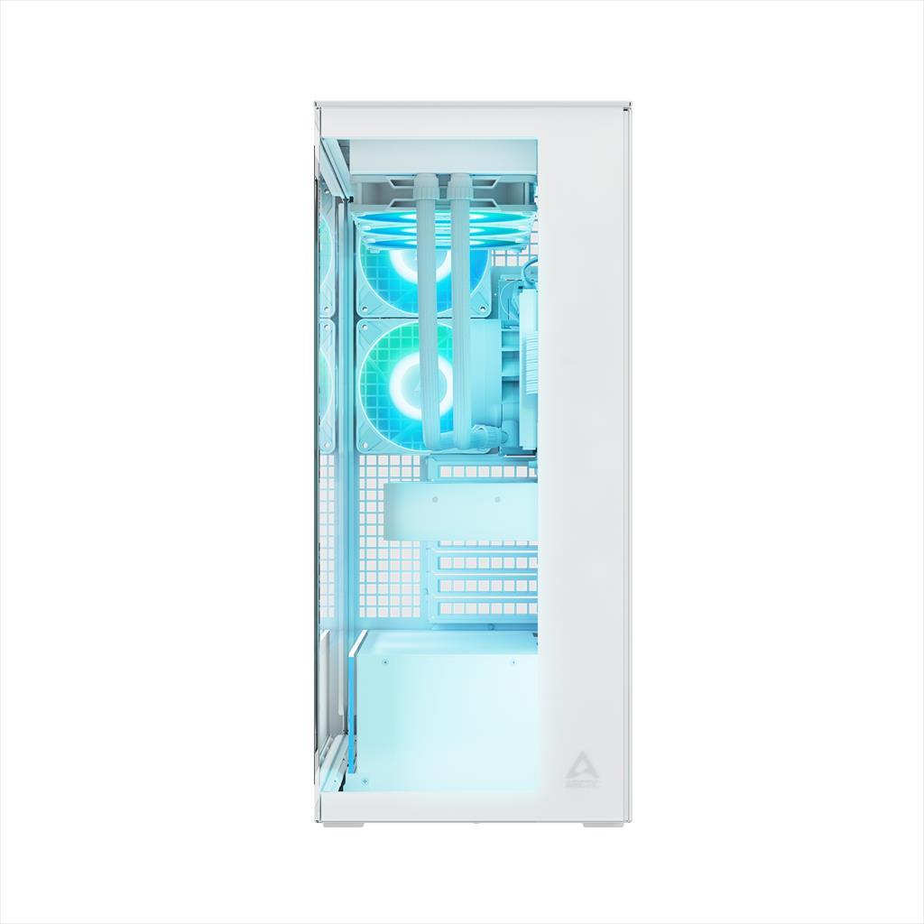 CASE ARCTIC E-ATX Mid-Tower XTENDER WHITE with tempered glass,2x120mm P12 Pro ARGB, 3x140mm P14 Pro Reverse ARGB, 2x USB-A 3.2 , USB-C 3.2,3.5 mm Jack, ACPCC00014A - Image 2