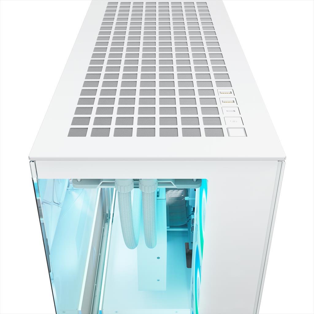 CASE ARCTIC E-ATX Mid-Tower XTENDER VG MIROR WHITE (Vertical GPU Mounting) tempered glass,2x120mm P12 Pro ARGB, 3x140mm P14 Pro Reverse ARGB, 2x USB-A 3.2 , USB-C 3.2,3.5 mm Jack, ACPCC00017A - Image 5