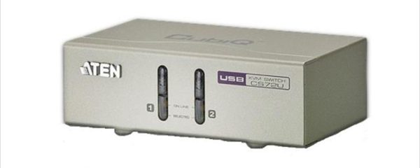 KVM Switch 2port, USB, VGA, Audio ATEN, CS72U