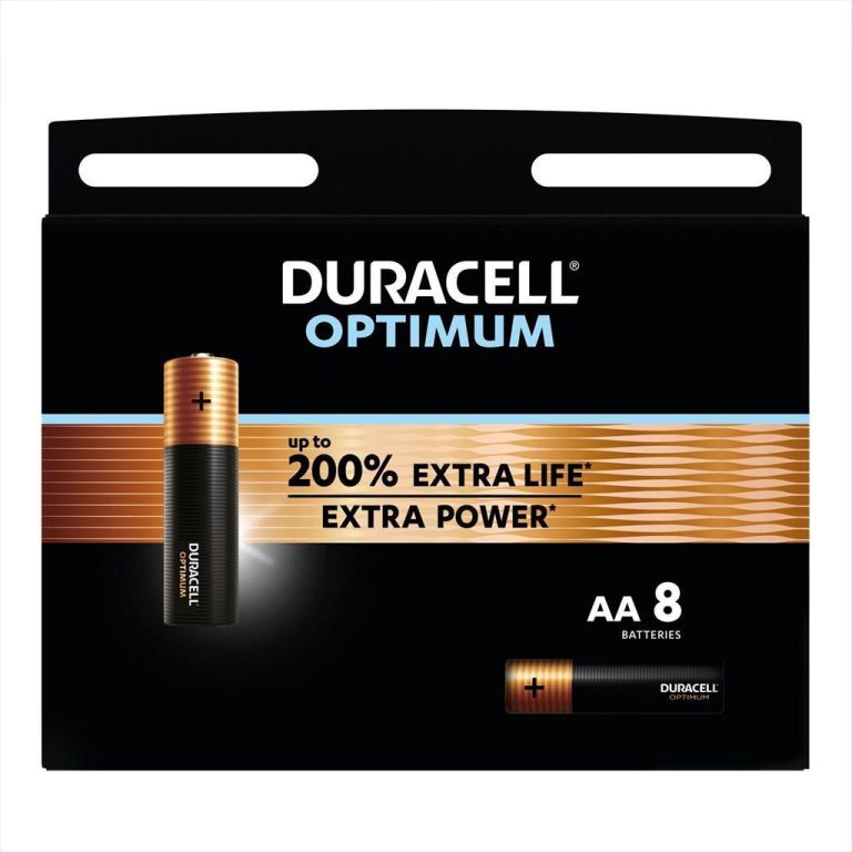 Battery DURACELL OPTIMUM ALKALINE, 8xAA, 1.5V, LR6