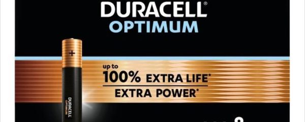 Battery DURACELL OPTIMUM MX2400 ALKALINE, 8xAAA, 1.5V, LR03