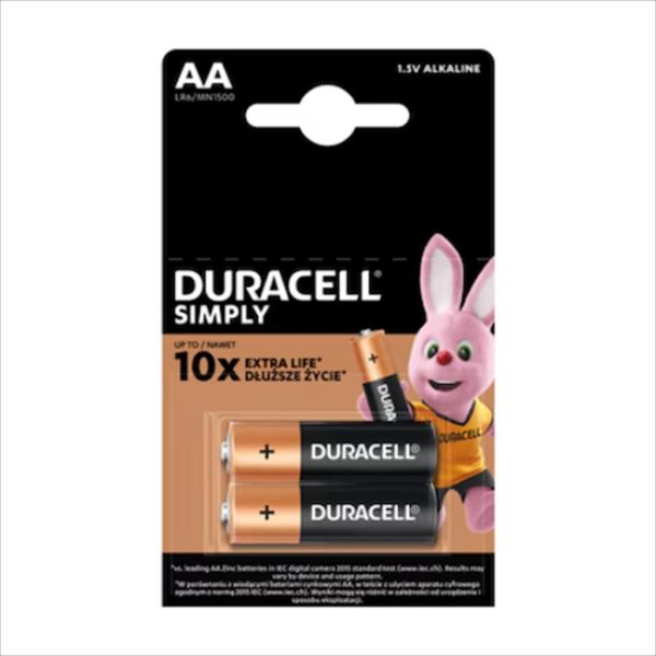 Battery DURACELL BASIC ALKALINE, 2xAA, 1.5V, LR6