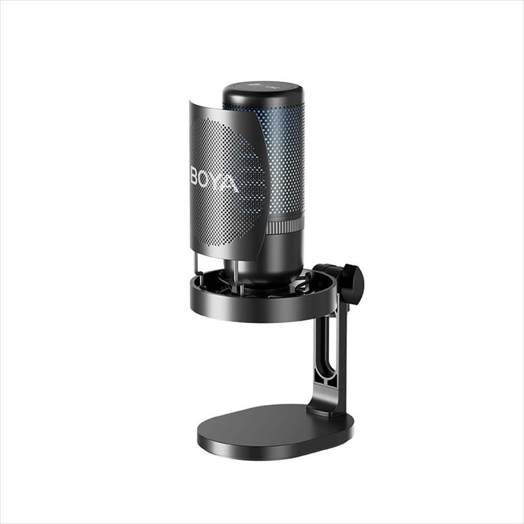 MICROPHONE BOYA USB Type-C BOYA K3, RGB, Cardioid, Black - Image 2