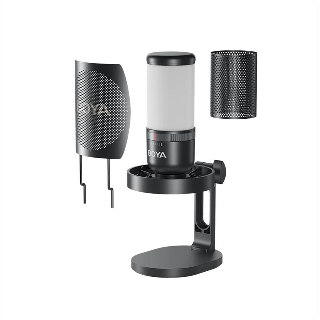 MICROPHONE BOYA USB Type-C BOYA K3, RGB, Cardioid, Black - Image 5