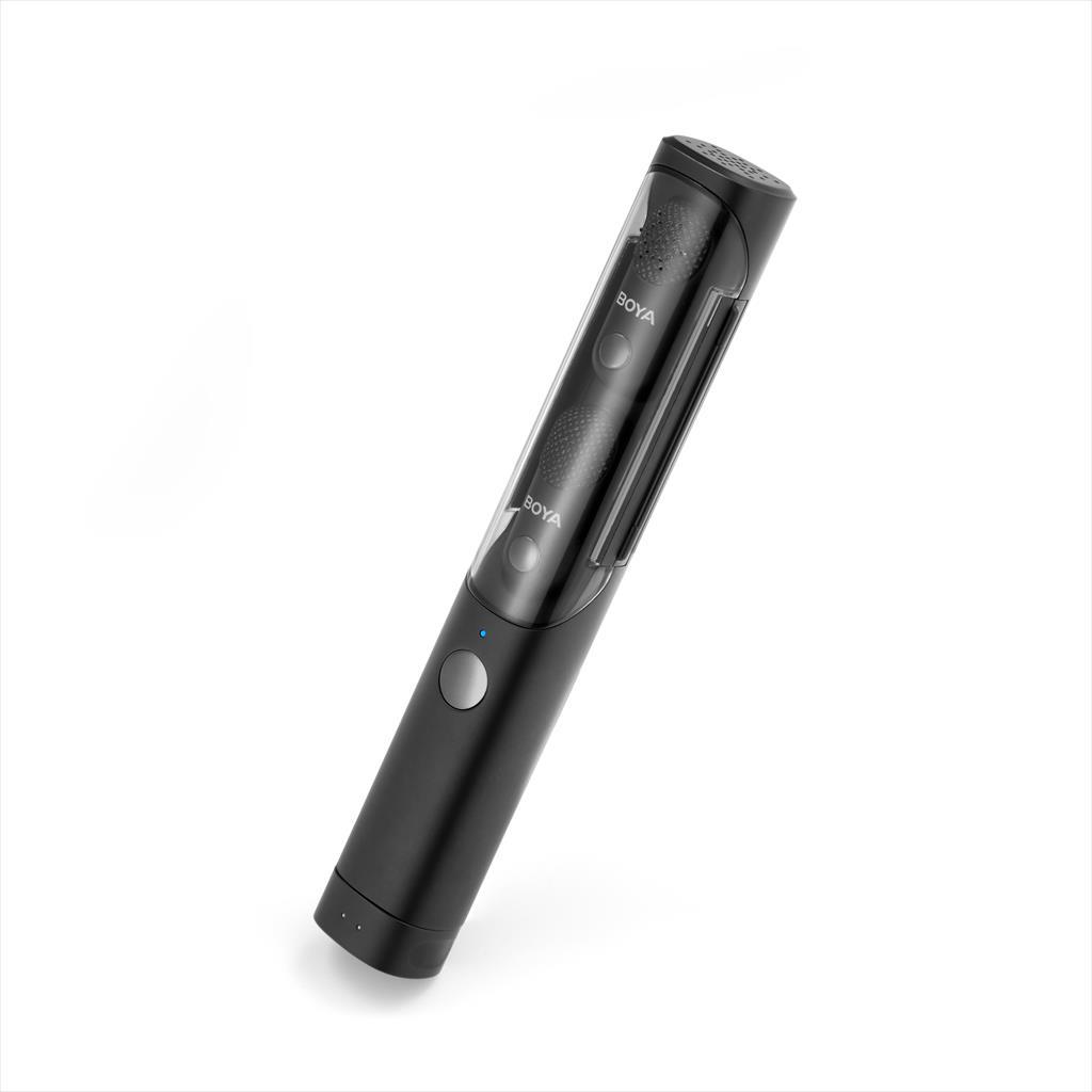MICROPHONE WIRELESS SYSTEM BOYA LINK ALL IN ONE MAGIC-02, 2xMIC, USB-C, Lightning, Camera receiver, black - Image 4