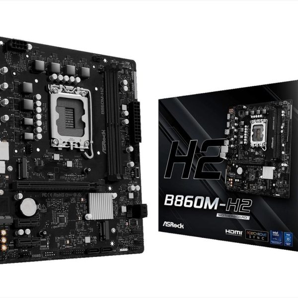 MB 1851 B860M-H2 ASROCK, 2xDDR5 8333MHz(OC), PCIex16 4.0, 2xPCIex1 4.0, 2xM.2, 4xSATAIII, 2xHDMI