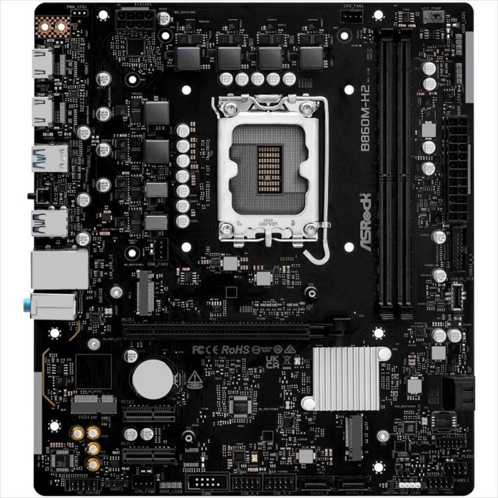 MB 1851 B860M-H2 ASROCK, 2xDDR5 8333MHz(OC), PCIex16 4.0, 2xPCIex1 4.0, 2xM.2, 4xSATAIII, 2xHDMI - Image 4