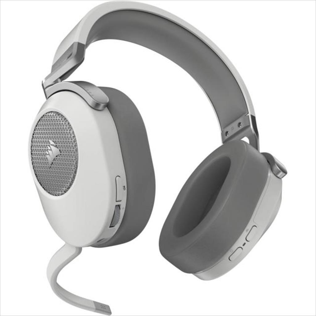 HEADPHONES CORSAIR Gaming-Headset HS65 Wireless + Bluetooth w/microphone, White CA-9011286-EU2 - Image 3