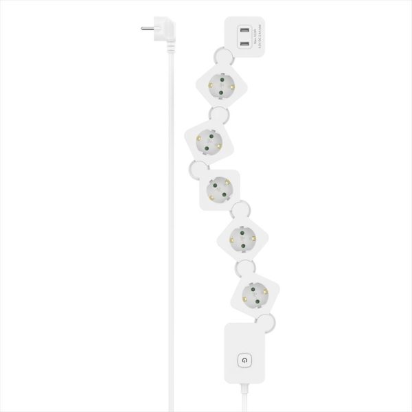 CABLES EXTENSION HAMA 1,4m 5xSHUKO, USB-A 12 W, 223190