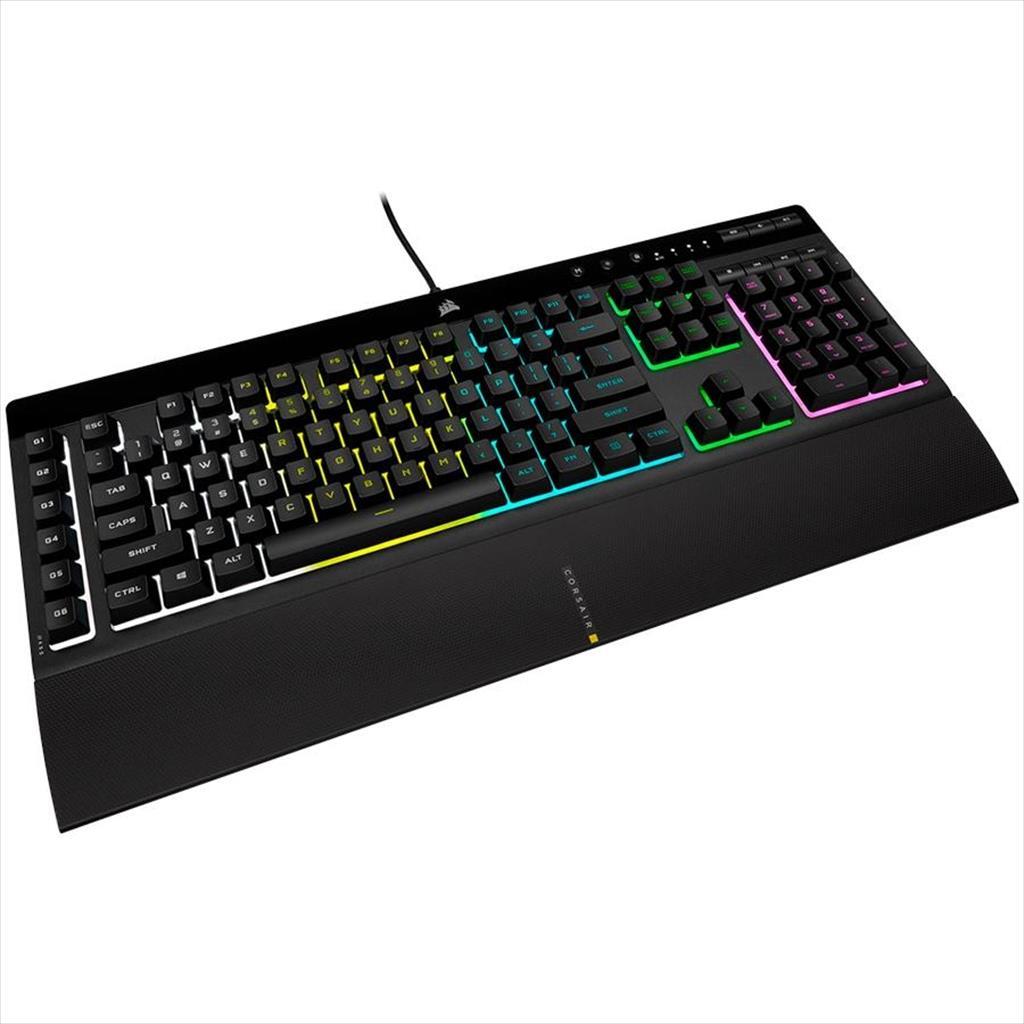 KEYBOARD MECHANICAL CORSAIR K55 PRO RGB, Rubber Dome SWITCHES, Black, CH-9226765-NA - Image 2