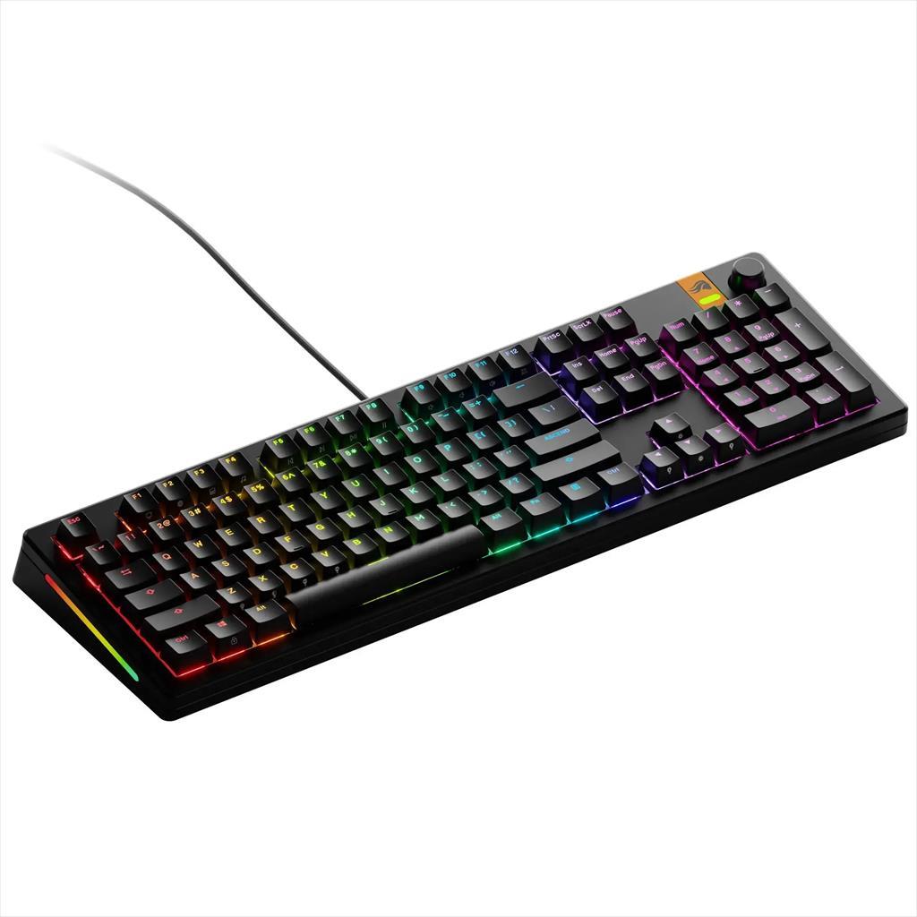 KEYBOARD MECHANICAL GLORIOUS GMMK 3 HE RGB 100% Dual HE/MX Hot Swappable Fox HE Switches, Black, w/knob GLO-KB-GMMK3-100-PB-HE-W-BLK-US - Image 2