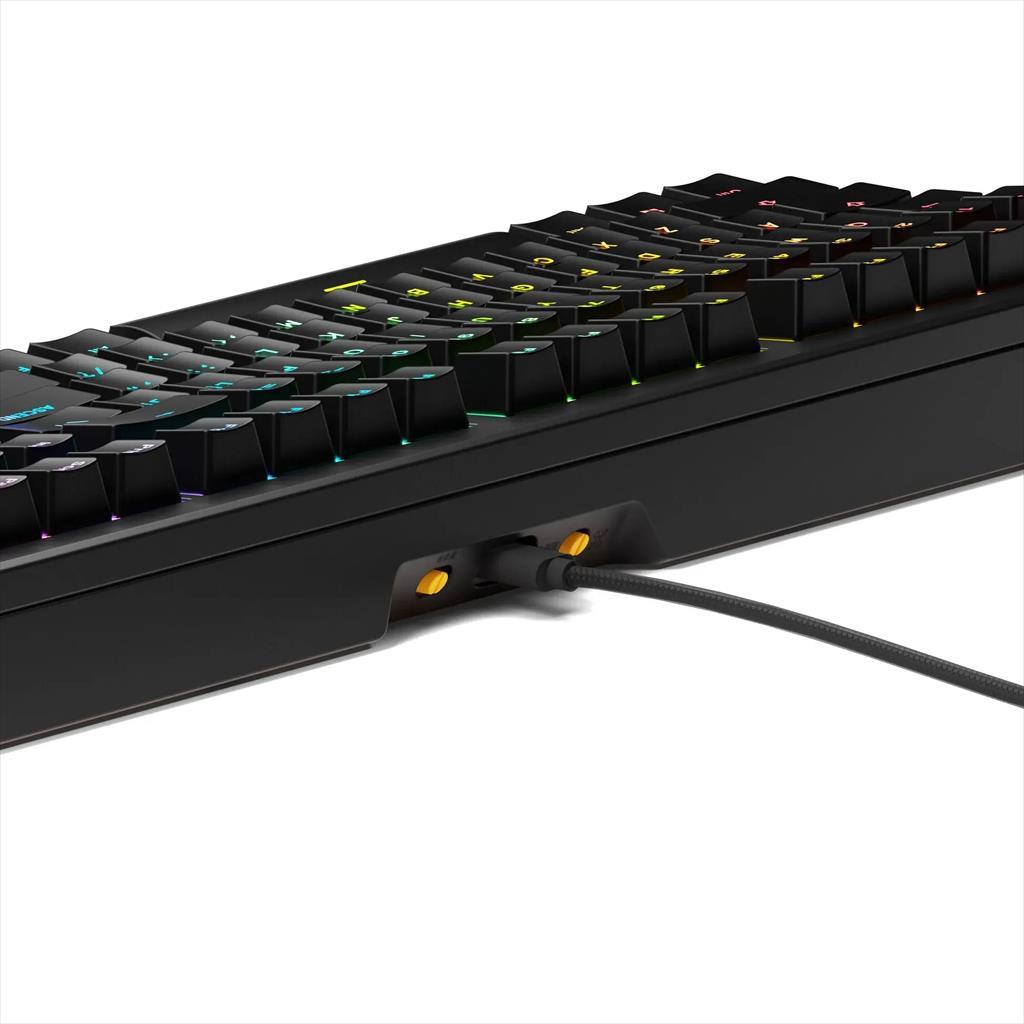 KEYBOARD MECHANICAL GLORIOUS GMMK 3 HE RGB 100% Dual HE/MX Hot Swappable Fox HE Switches, Black, w/knob GLO-KB-GMMK3-100-PB-HE-W-BLK-US - Image 4