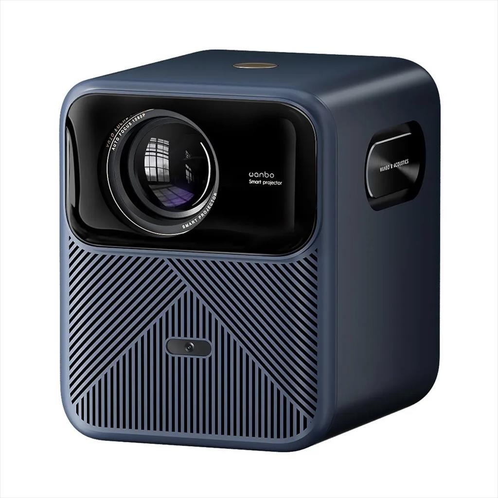 PROJECTOR WANBO MOZART 1 PRO NEW GOOGLE TV, 1200Ansi, 3000:1 FHD (1920x1080), 16:9 , 4:3, HDMI, USB 2.0, AUX, WIFI 6, BT 5.0, 2GB RAM,16GB Storage, w/speakers, Blue