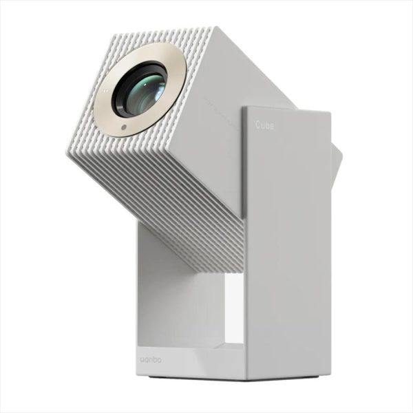 PROJECTOR WANBO CUBE 2 PRO w/GIMBAL Android TV 11, 500Ansi, 2000:1 FHD (1920x1080),  HDMI, USB 2.0, AUX, WIFI 6, w/speakers, White