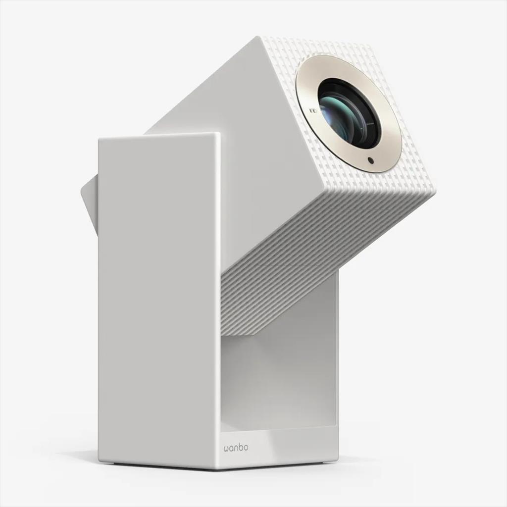 PROJECTOR WANBO CUBE 2 PRO w/GIMBAL Android TV 11, 500Ansi, 2000:1 FHD (1920x1080),  HDMI, USB 2.0, AUX, WIFI 6, w/speakers, White - Image 2