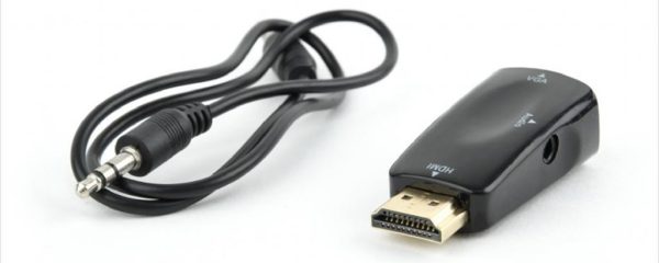 CONVERTOR HDMI (M) TO VGA (F) + audio Black Blister CABLEXPERT  AB-HDMI-VGA-02