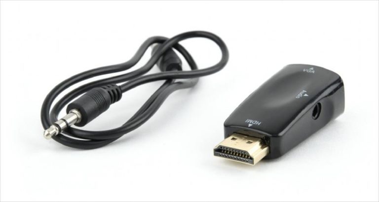 CONVERTOR HDMI (M) TO VGA (F) + audio Black Blister CABLEXPERT  AB-HDMI-VGA-02