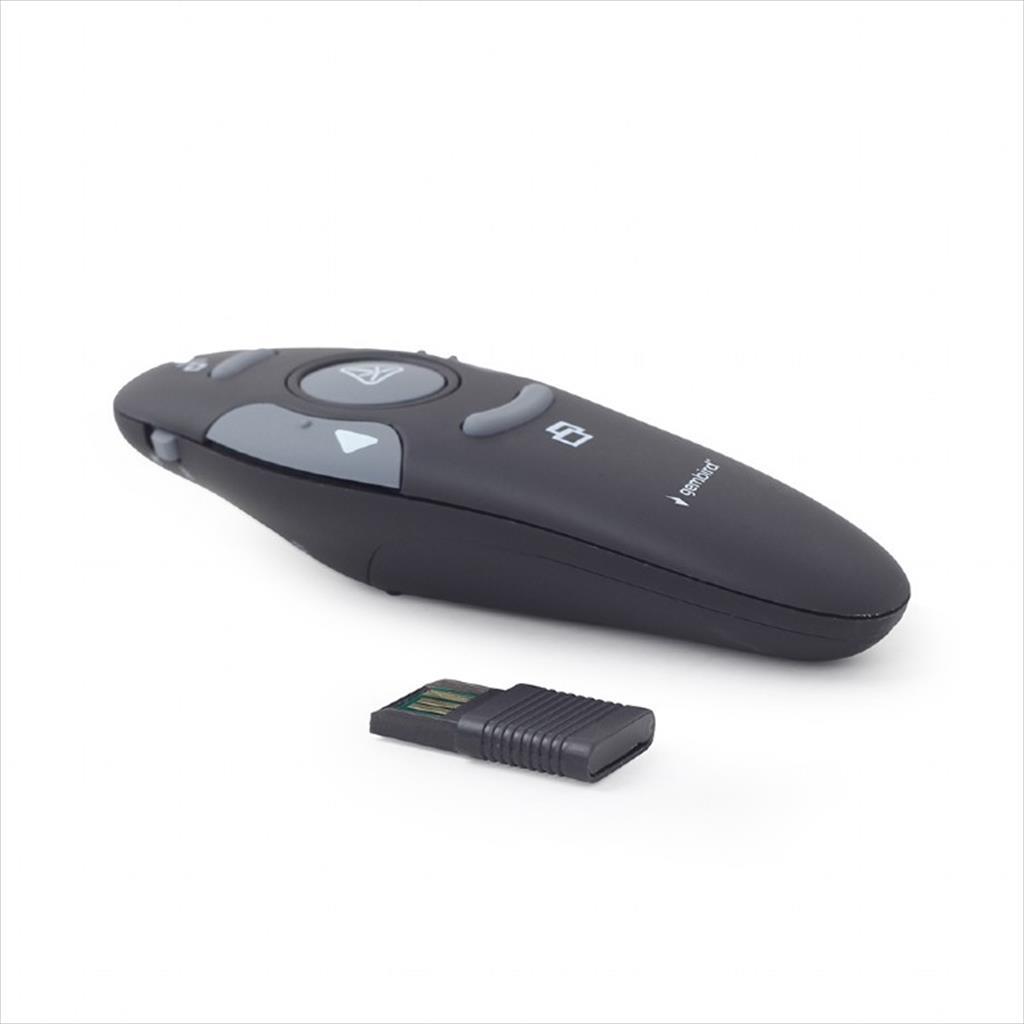 PRESENTER GEMBIRD wireless with laser pointer, WP-L-11, Black - Image 2