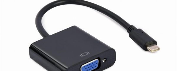 CONVERTOR TYPE-C TO VGA CABLEXPERT, Black, A-CM-VGAF-01