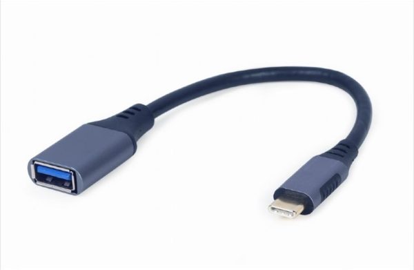 Cables usb 3.0 otg female to type-c male 15cm, cablexpert grey, a-usb3c-otgaf-01