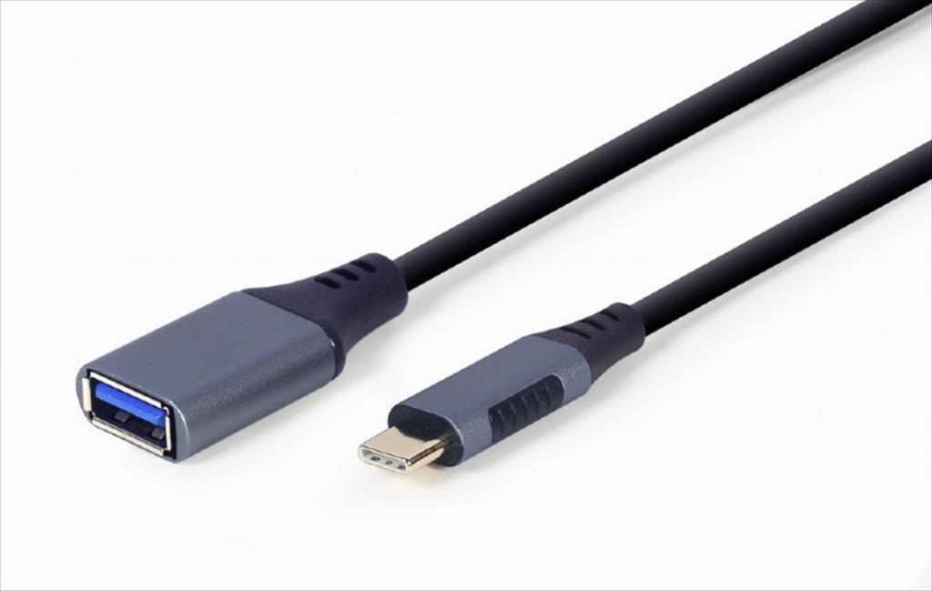 CABLES USB 3.0 OTG Female to Type-C male 15cm, CABLEXPERT Grey, A-USB3C-OTGAF-01 - Image 2