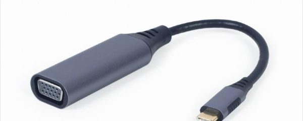 CONVERTOR TYPE-C TO VGA CABLEXPERT, Grey, A-USB3C-VGA-01
