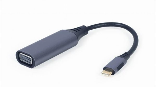 Convertor type-c to vga cablexpert, grey, a-usb3c-vga-01