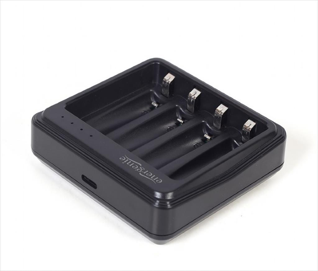 Battery CHARGER ENERGENIE, 4x AA/AAA, BLACK, TYPE-C, BC-USB-03 - Image 2