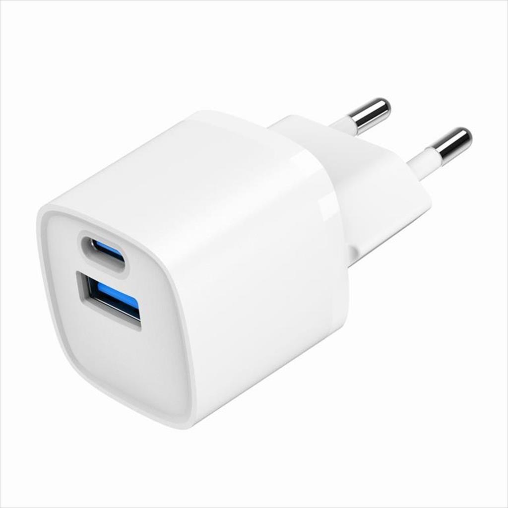 PHONE CHARGER GEMBIRD 2-PORT (USB-A/USB-C) 20W, TA-UC-PDQC20-W-01 - Image 3