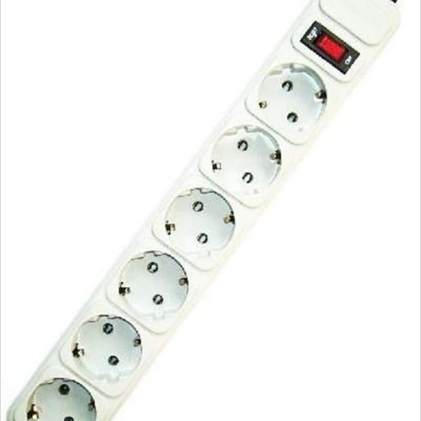 CABLES EXTENSION GEMBIRD 3m 6xSHUKO surge protection, gray, SPG6-B-10C