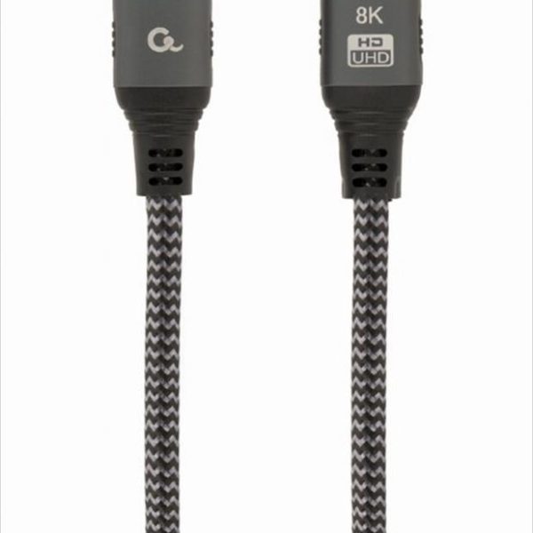 CABLES MONITOR HDMI M-M 2M v2.1 8K (60Hz) HDR with Ethernet CABLEXPERT SELECT PLUS, CCB-HDMI8K-2M